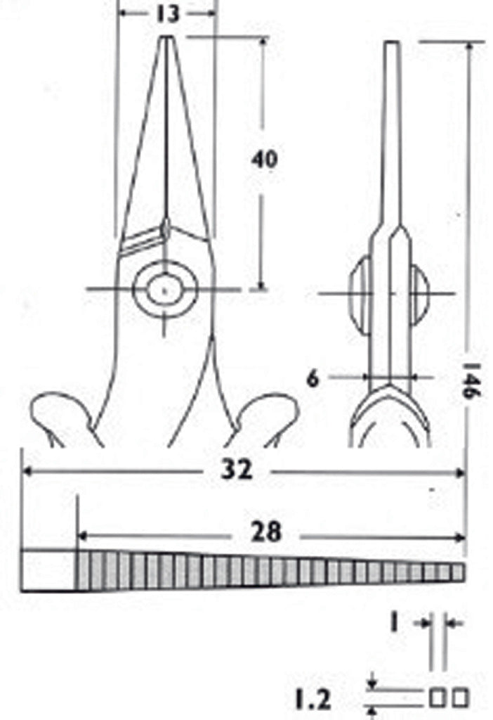 Piergiacomi pg-pn2005 Telefonzange 146 mm