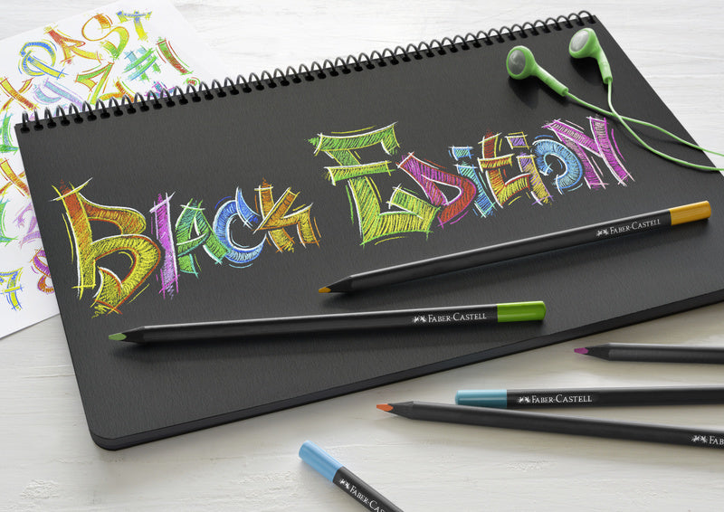 Faber Castell FC-116424 Buntstifte Black Edition im Etui 24 Stück