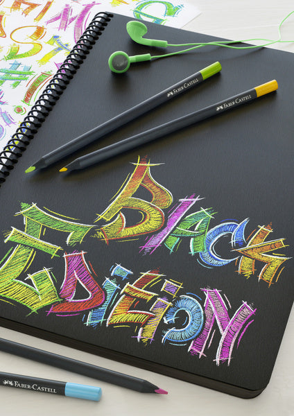Faber Castell FC-116412 Buntstifte Black Edition im Etui 12 Stück
