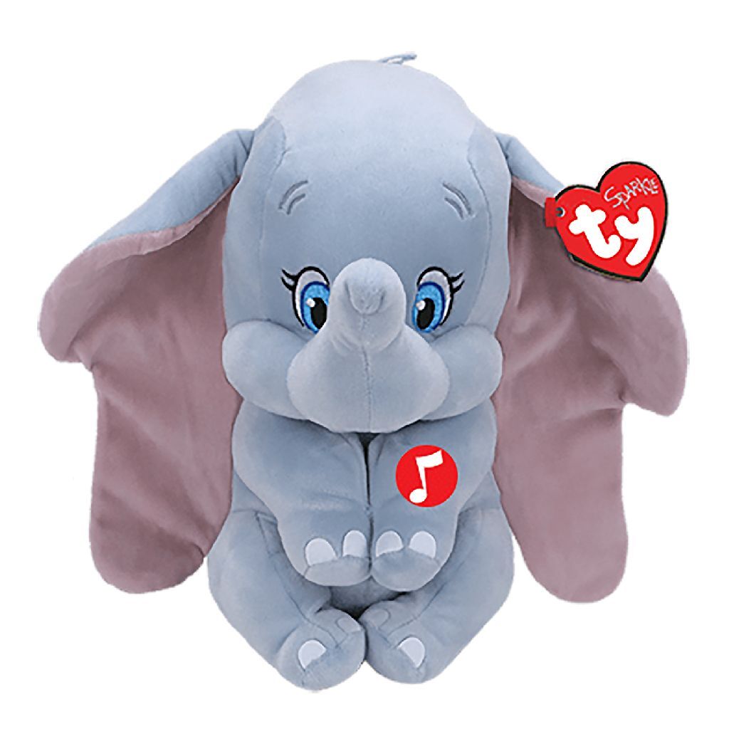 Disney Ty Beanie Buddy Dumbo Kuscheltier mit Sound, 24cm