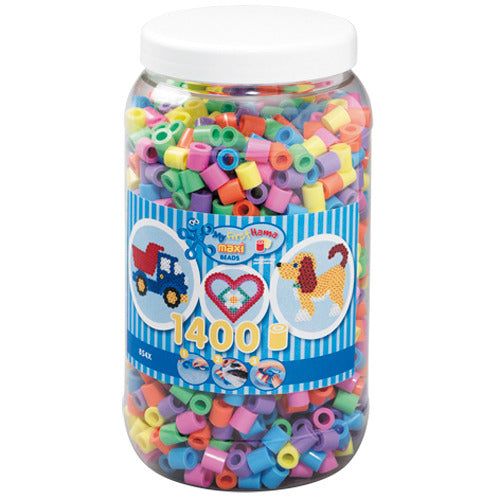 Hama Iron Perlen Maxi im Topf - Pastelmix (050), 1400st.