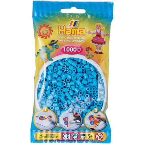 Hama -Eisenperlen Azure Blue 1000 Stücke