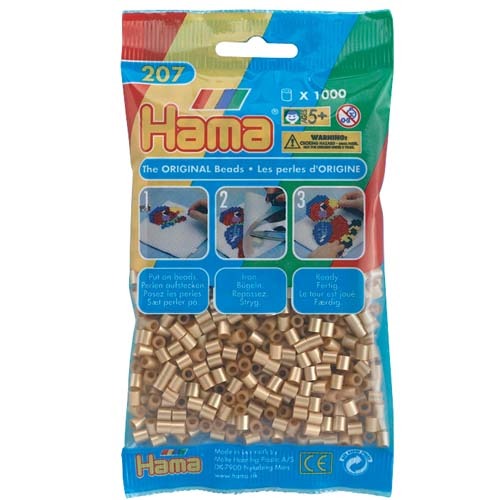 Hama -Eisenperlen 1000 Stück Gold