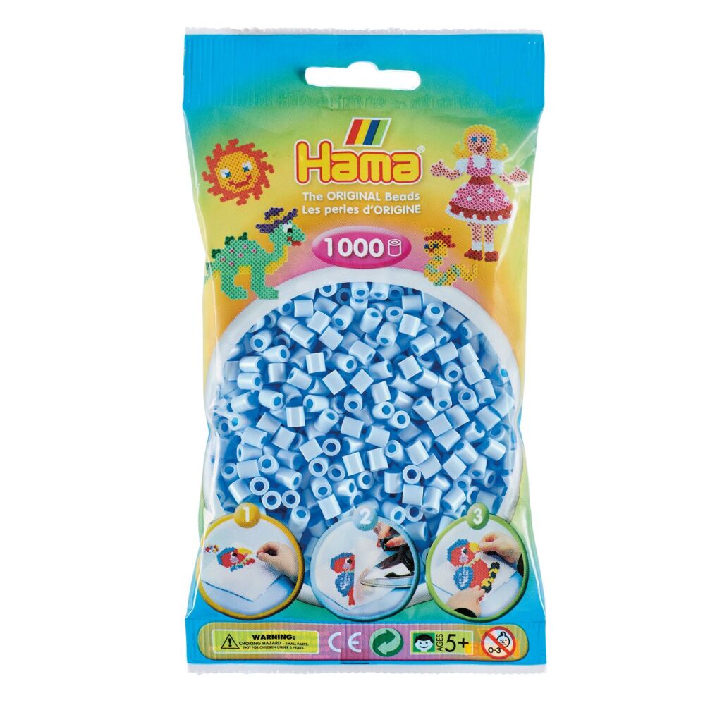 Hama Eisenperlen Eisblau Pastell 1000 Stücke
