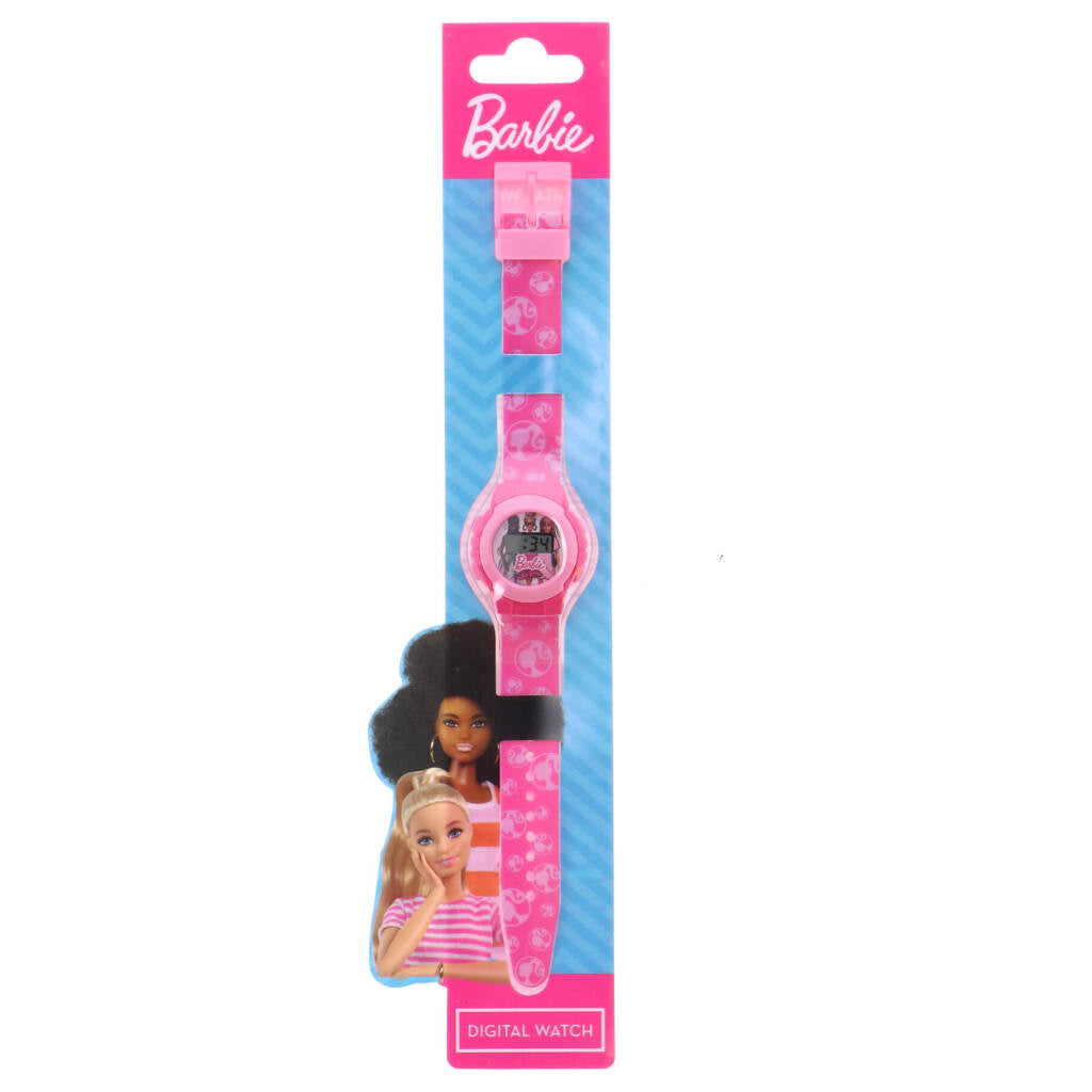 Barbie LCD-Uhr rosa
