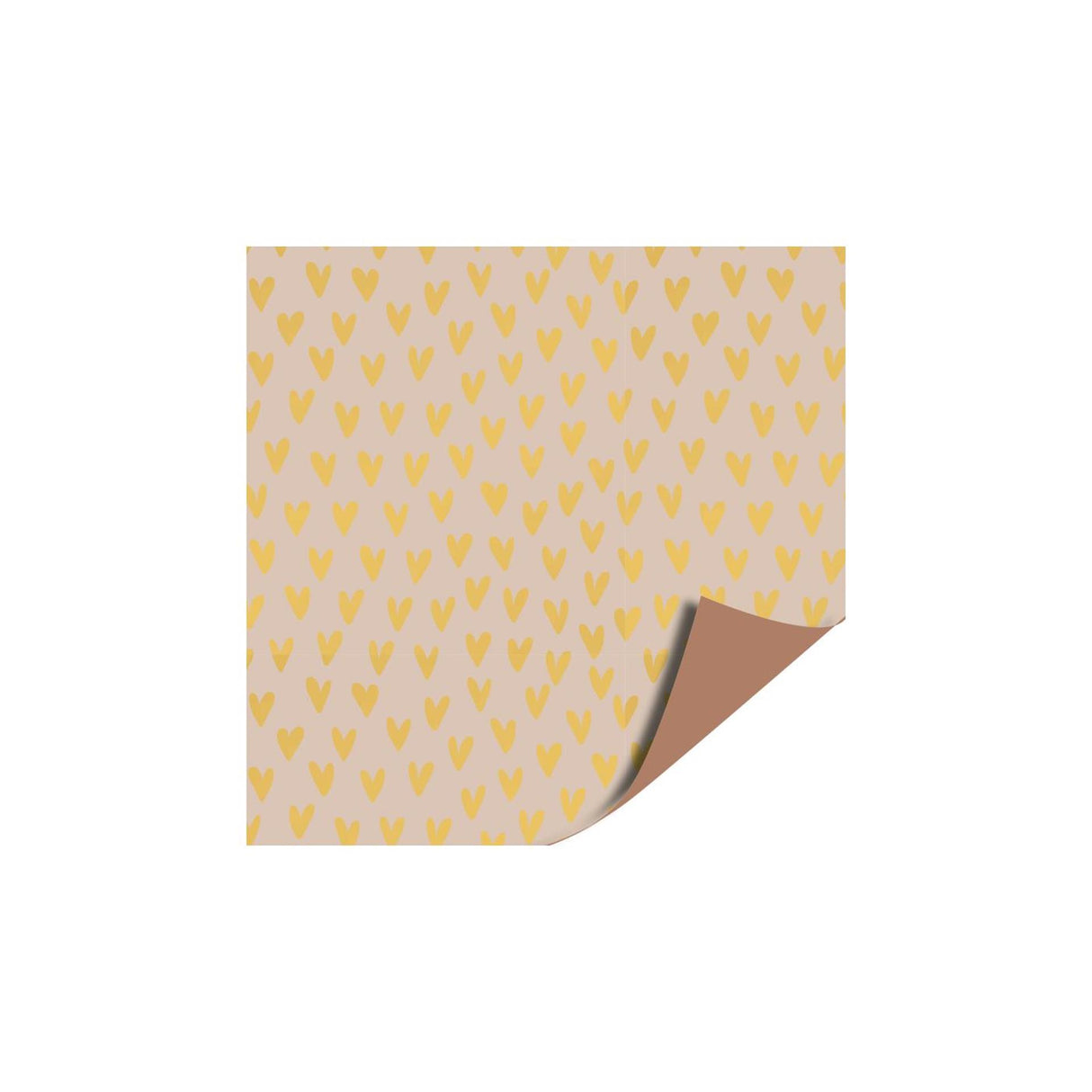 Kassenplanzählerrolle 50cm viel Liebe goldbraun