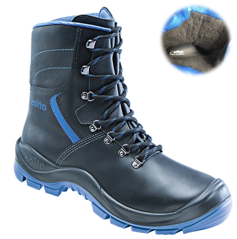Atlas Arbeitsstiefel Anatomic Bau 845 XP High S3 gefüttert | schwarz | Größe 39 - 00.012.019.39