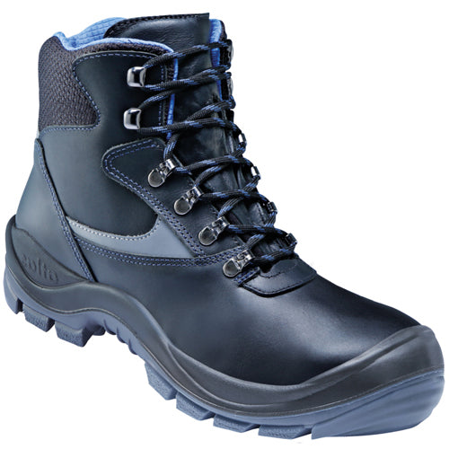 Atlas Arbeitsschuh ergo-med 500 blueline high s3 + kn | schwarz w14 | Größe 43 - 00.012.148.43