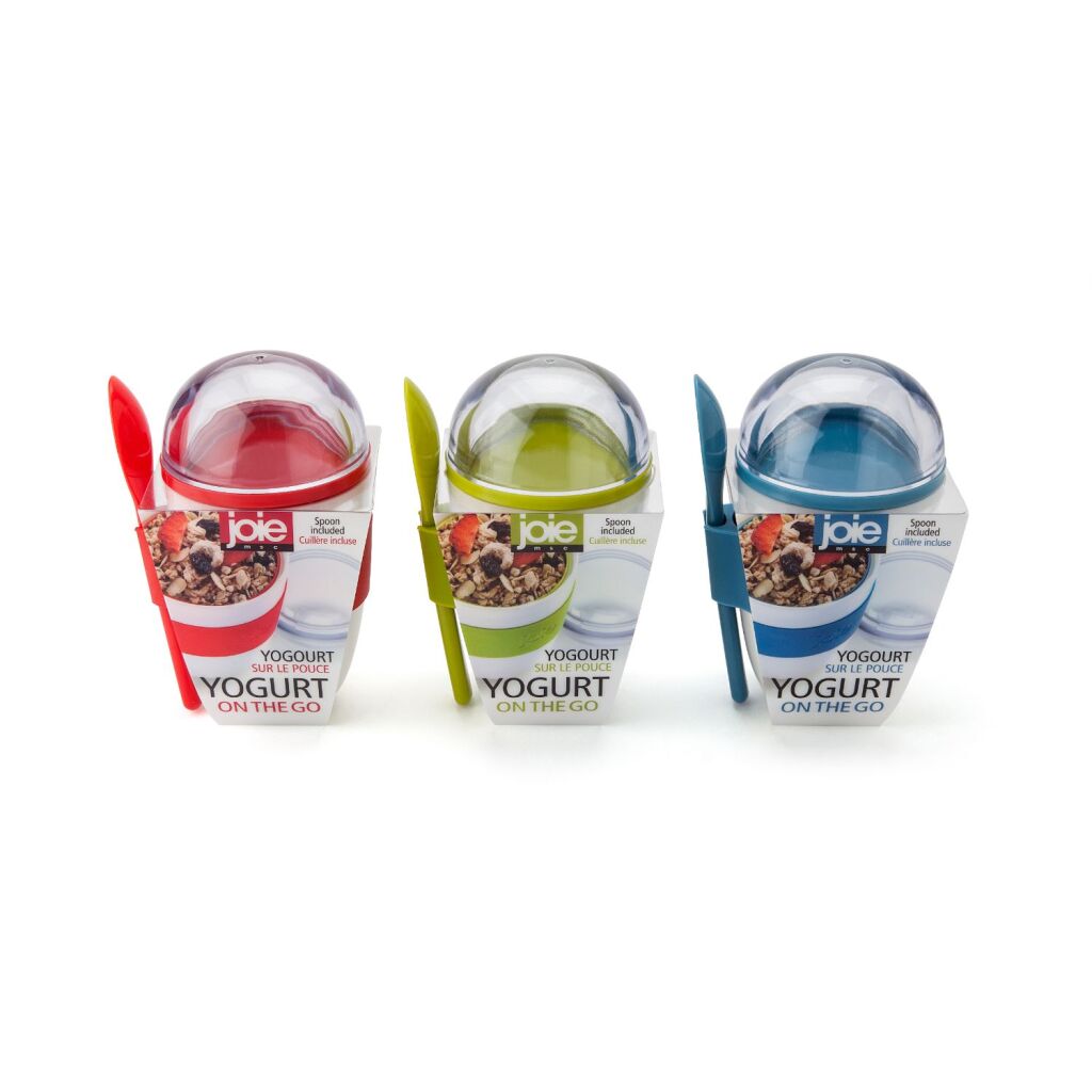 Joie Joghurt-on-the-go-Becher 2 Fächer + Löffel 228 ml