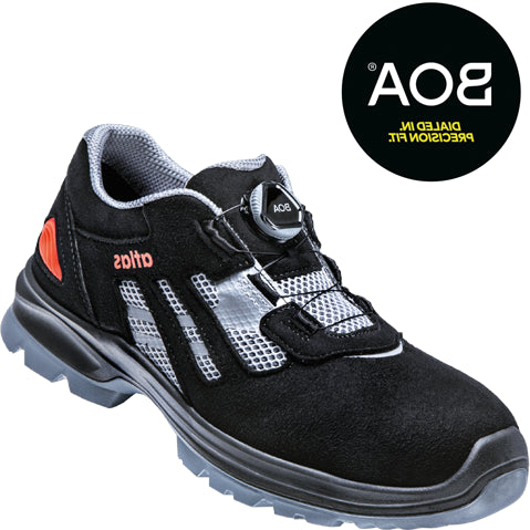 Atlas Arbeitsschuh Flash 3205 XP Low Boa S1P | schwarz grau | Größe 44 - 00.012.167.44