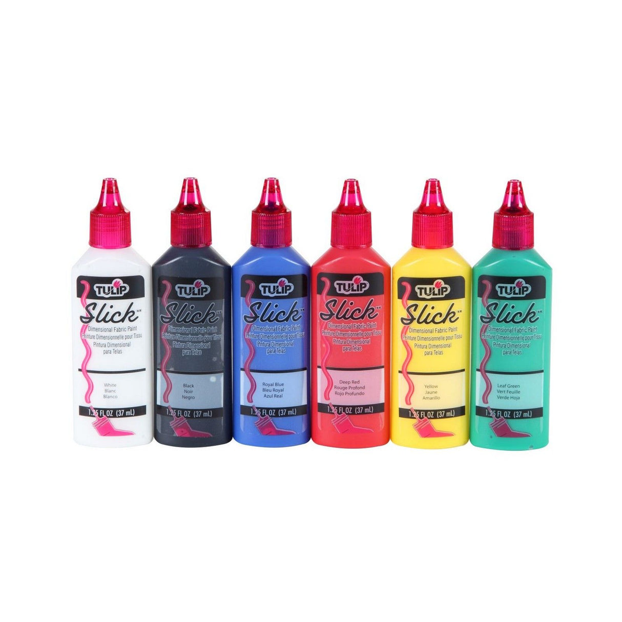Tulpe • 3D-Textilfarbe 37ml glatt 6 Stk.