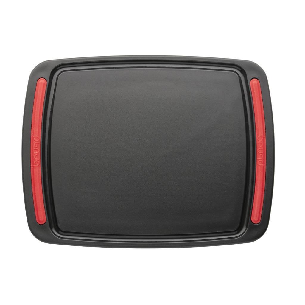 Brund Easy Cut Schneidebrett 26x20x0,8 cm schwarz rot