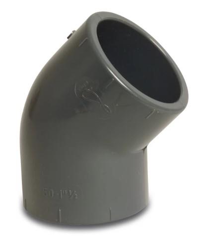 PVC-Knie 40 mm 45° 16 bar Kiwa