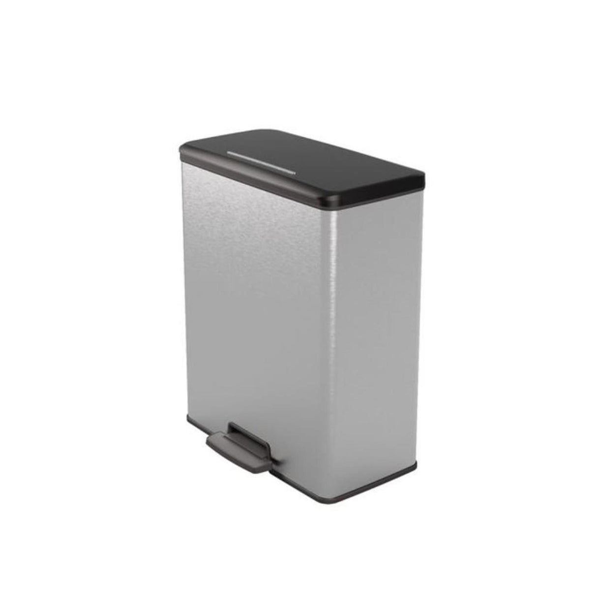 Curver Deko-Mülleimer Duo 26l+26l Silber