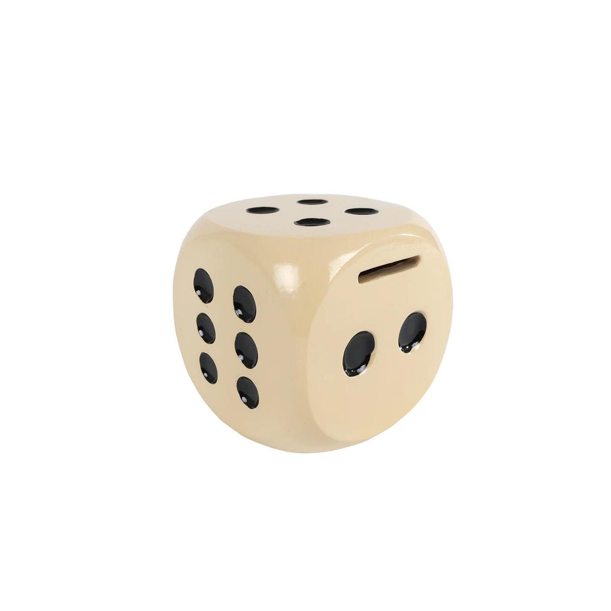 Spaarpot dobbelsteen poly 10x10x10cm
