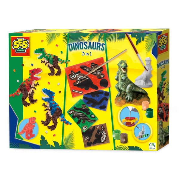 Ses - Dinosaurier 3 in 1 Set
