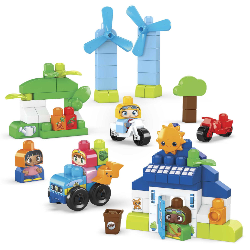 Mega Blocks Green Town Bauen und lernen Sie ein Öko-Haus
