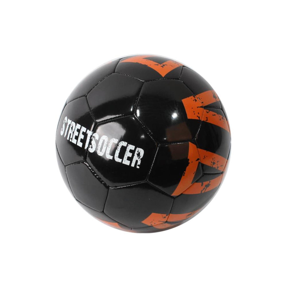 Voetbal pvc streetsoccer maat 5 zwart