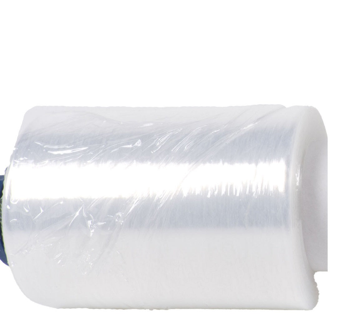 Producten mini stretchfolie 20my x 10cmx 150mtr transparant