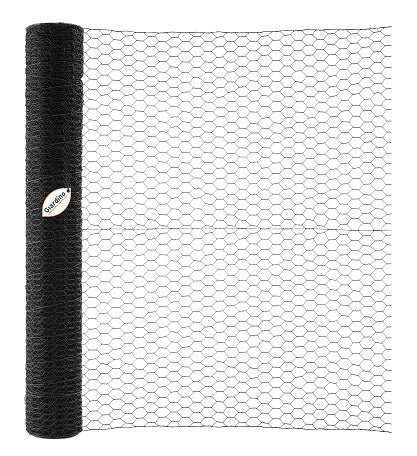 Giardino producten gaas zeskant zwart 1310 050m x 5m