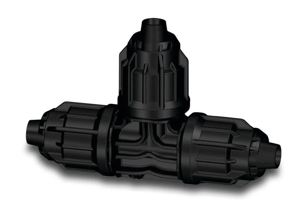 Producten t stuk 90 pp 16 mm quick joint 6bar zwart v bevloeiingsslang