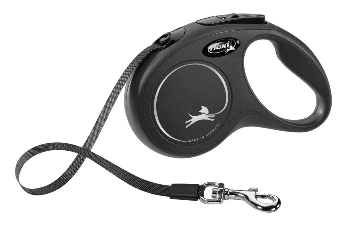 Flexi Retractable Line Classic Tape schwarz