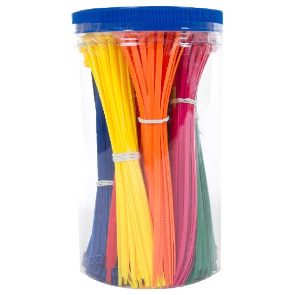 Producten kabelbinder mm assortiment 9 kleuren x50 stuks