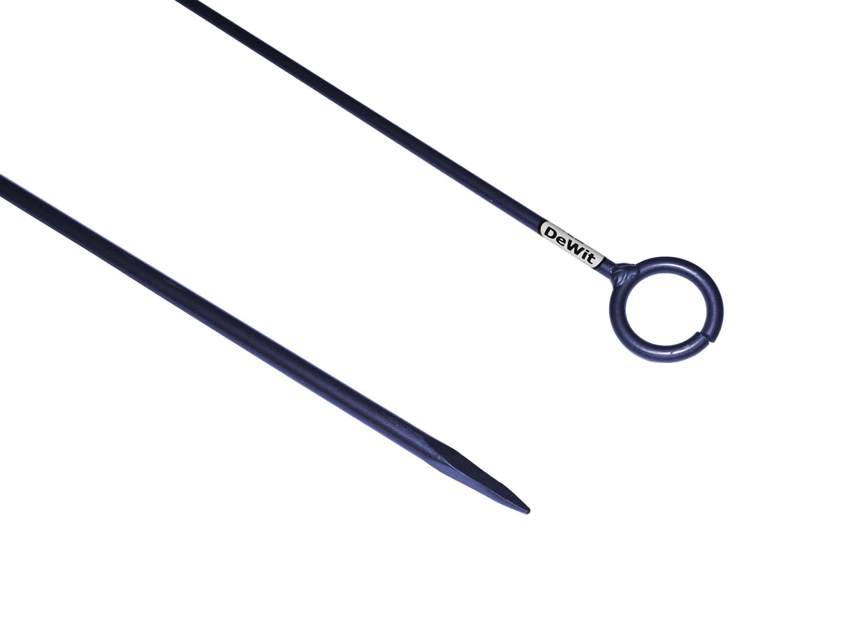 Der weiße Drahtstift schließt das offene Auge, 400 x 10 mm, entweißt