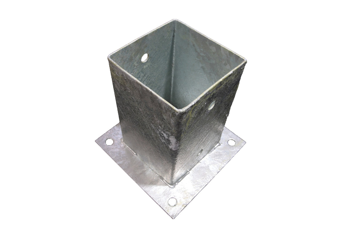 Waelbers Pfostenhalter auf Platte 91 mm, feuerverzinkt (FV) – 1 Stück – 428323,99