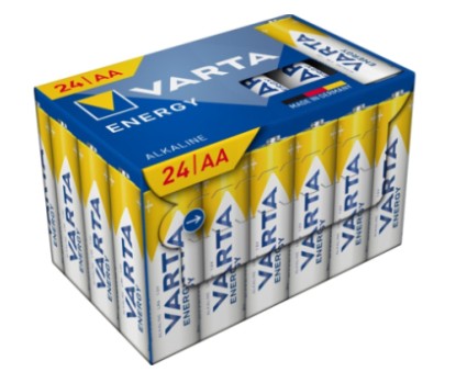 Varta Batterie Energy AA (Penlite) 1,5 V – 24 Stück in einer Box