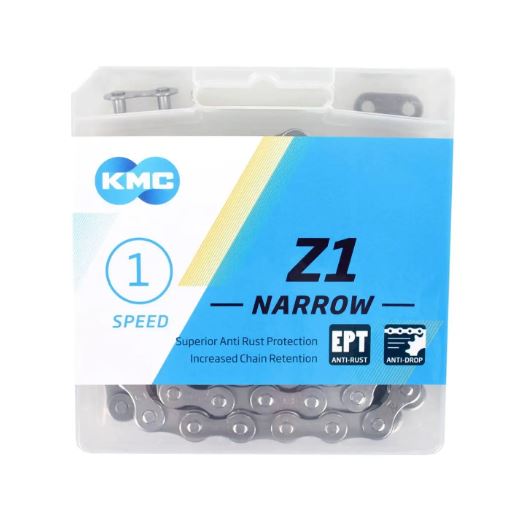 KMC -Fahrradkette Z1 Schmal 1 2x3 32 - Silber, 112 Glieder