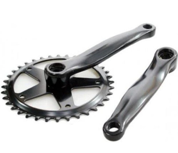 Kurbelsatz 44T Alu Black 3 32 Flach