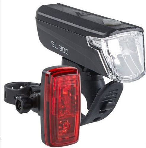 LED-Frontlichtstrahler B R BL300 1 LED 30 Lux + Vertiko 3 LED a.light 15 Lux Batterie stvzo