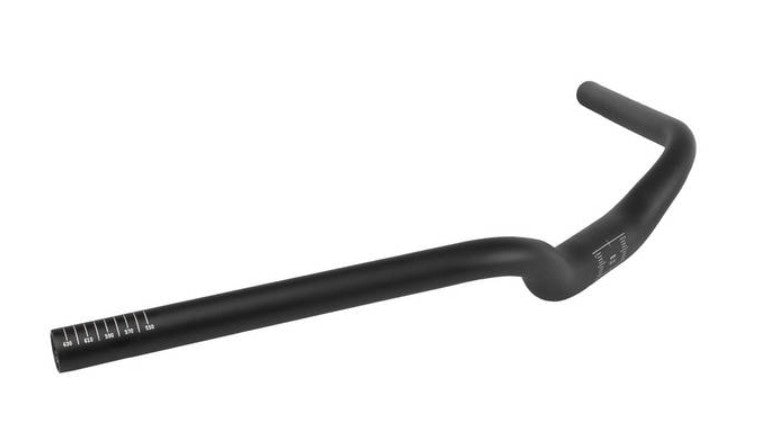 Lenkermodell E-Trekking 640 mm, Steigung 38 mm, 31,8 Aluminium mattschwarz