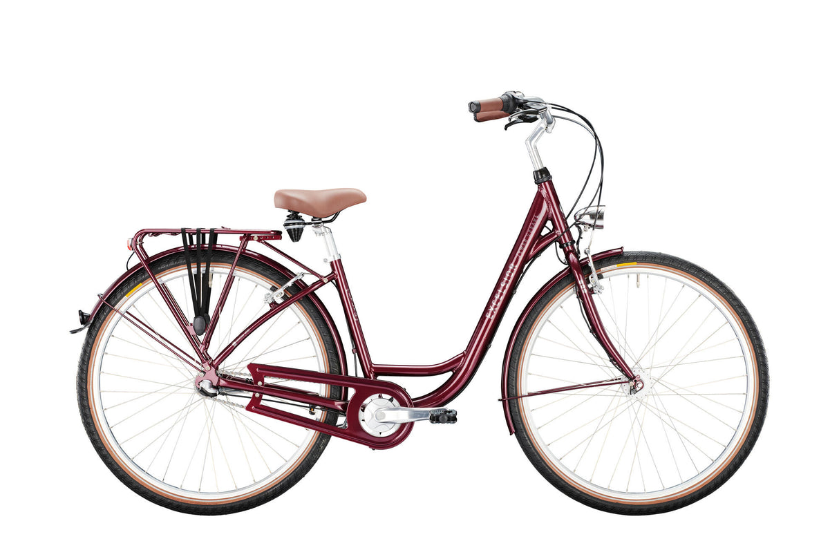 Das Excelsior Citybike Swan-Urban (Nr. 1) zeichnet sich durch hervorragende Leistungen aus. Swan-Urban 28 50 3Sp CB Aubergine