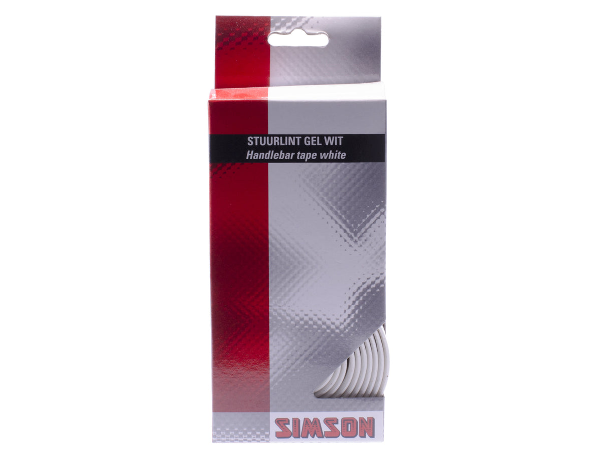 Simson Lenkung Lint Gel White (Rennrad, Schock -Absorbing, komfortabel)