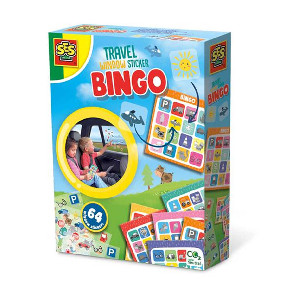 Ses Reisespiel Fensteraufkleber Bingo