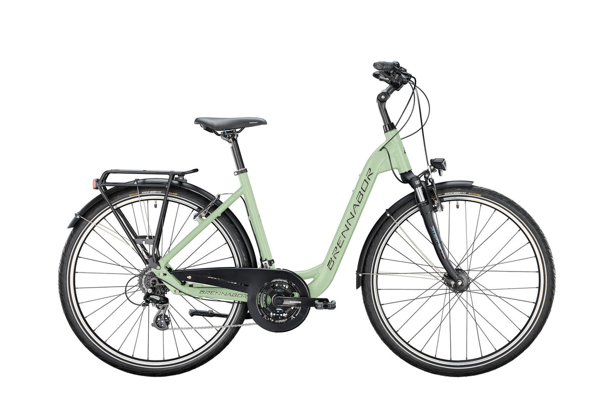 Brennabor Trekkingrad T-40 Mod. 24 Fahrrad brennab.t-40 28 50 Welle 24sp grün schwarz