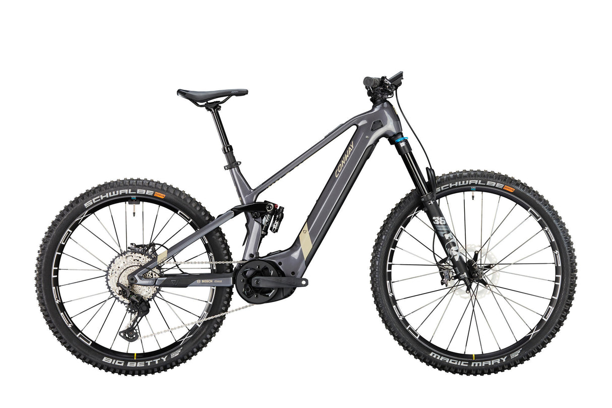 Conway Elektro-MTB Vollfederung Xyron S 8,9 MX Carbon Mod. 24 E-Bike Conw.Xyron S 8,9 29 43 Vollsus. graue Des.