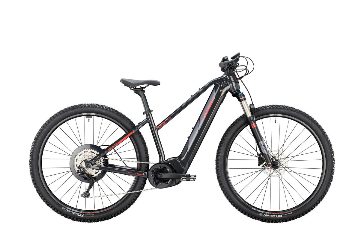 Conway Elektro-MTB-Hardtail Cairon S 5.0 Mod. 24 ebike conw.cairon s 5.0 29 49 Pedal. 9sp schwarz rot