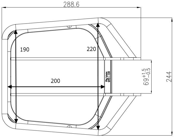 Victoria-Gepäckträger, Frontlader für 1-Gepäckträger mit Federgabel 92,4 mm