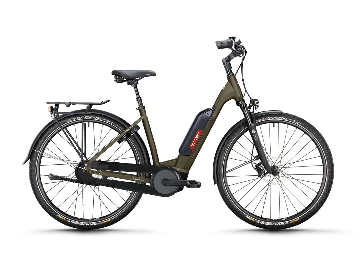 Victoria Elektro-Trekkingrad Cysalo 9 (#1) E-Bike Vict.Cysalo 9 28 56 Low Entry 7G FW Grau