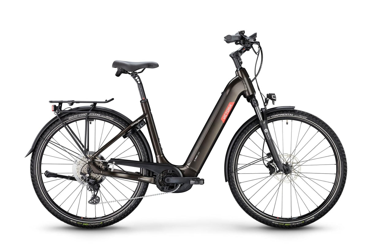 Victoria Elektro-Trekkingrad Manoc 4 (#1) E-Bike Vict. Manoc 4 28 46 10sp Wave Benzin