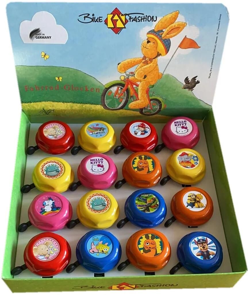 Bike Fashion Kinder Fahrradklingel Klingel Lizenz Motive sortiert