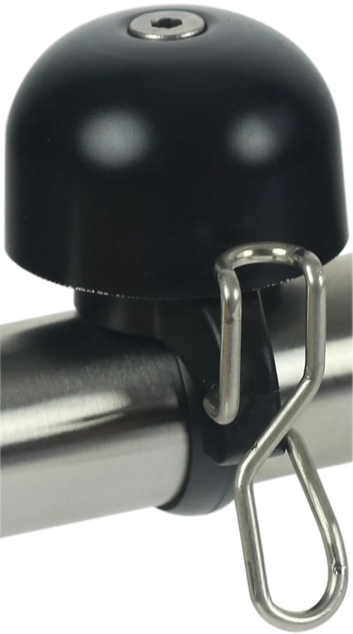 Widek Fahrradklingel Büroklammer Miniklingel Büroklammer Mini Kunststoff Alu, schwarz