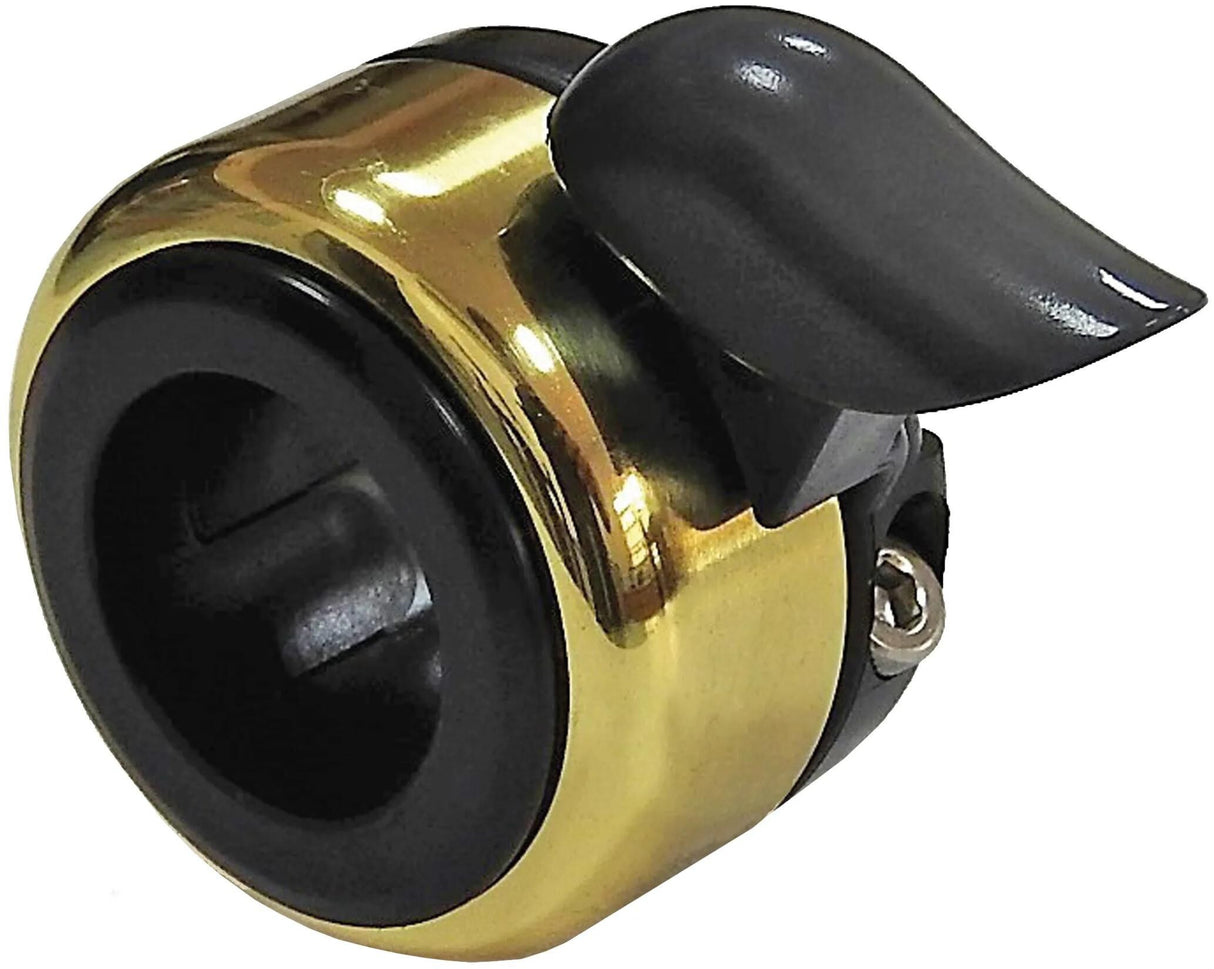 Brave klassische Fahrradklingel, goldfarben