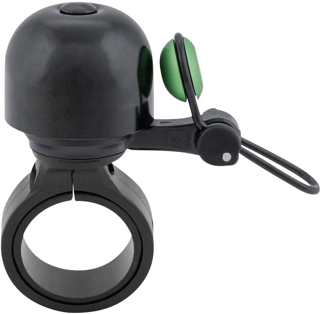 Contec Mini-Fahrradklingel Diamond Bing CT Mini-Klingel Diamond Bing, schwarz grün. 22,2 m