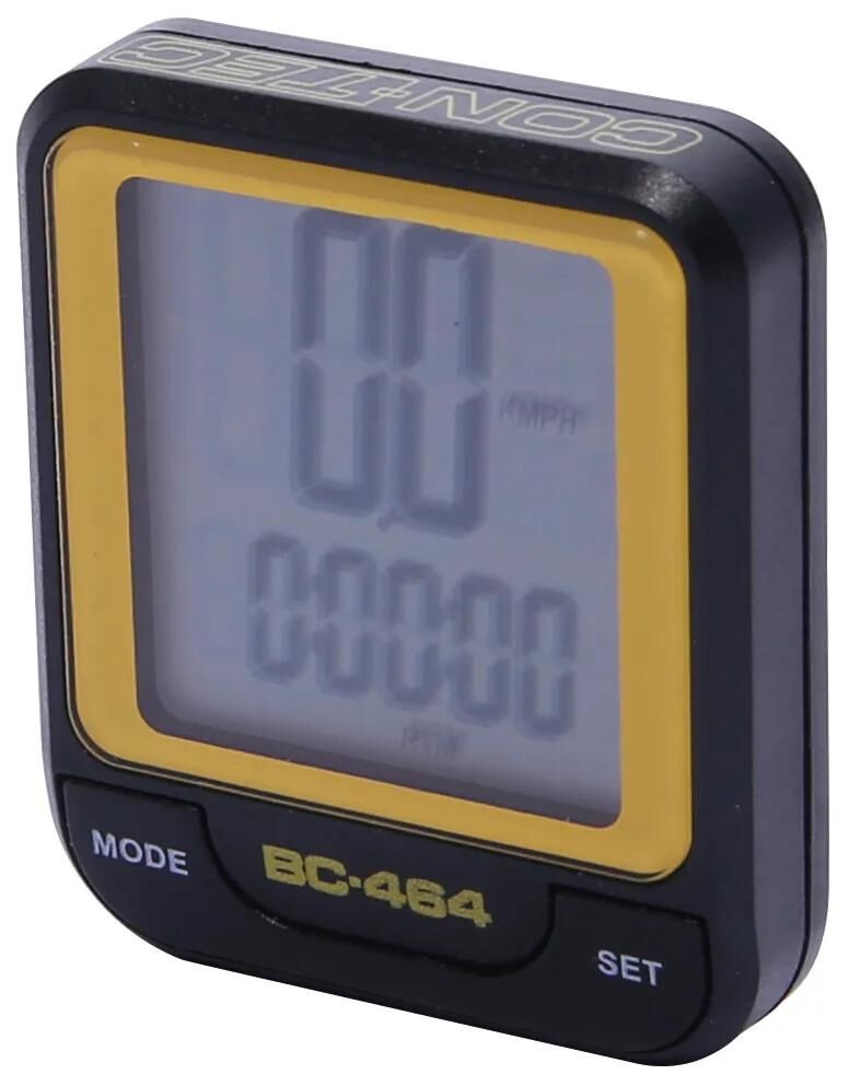 Contec Fahrradcomputer CBC-464 CT Computer CBC-464 Kabel, schwarz neogelb