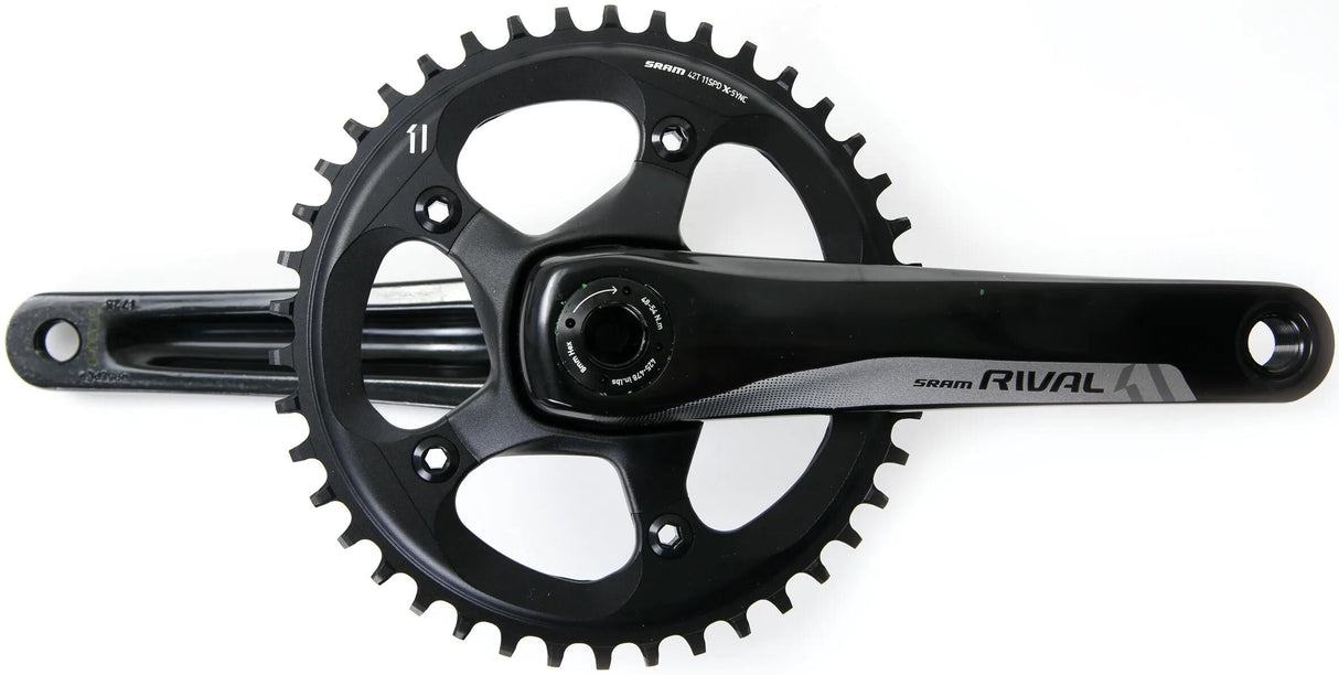 Sram Kurbelgarnitur Rival 1 Kurbelgarnitur Rival 1 BB30 42 Z. 170 mm schwarz