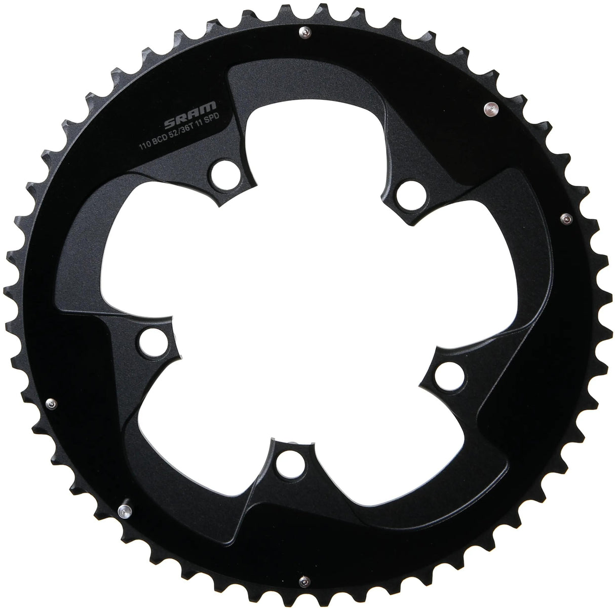Sram Kettenblatt Road Doppelkettenblatt Roaddoub. 52t Aluminium f. rot schwarz